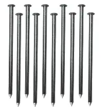 18" ROUND HEAD FORM STAKE PACK - 10-ROUND HEAD STAKES PER PACK (5 STAKES PER MAT FOR DIRT INSTALL)
