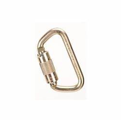 Steel Carabiner, 9/16" Gate Opening, Auto-Locking, ANSI Z359.12