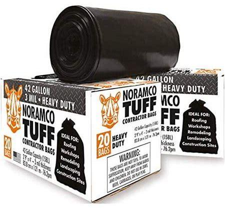 TUFF20:   TRASH BAGS, 3MIL 42 GALLON - CONTRACTOR BAG - 20 PER BOX