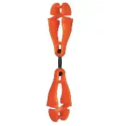 ERGODYNE-3420-ORANGE: 19418 Swiveling Glove Clip Holder with Dual Clips