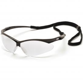 Pyramex PMXTREME Safety Glasses - Black Frame - Clear Anti-Fog Lens