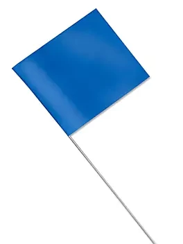 4X5X24 BLUE STAKE FLAG 100/BX