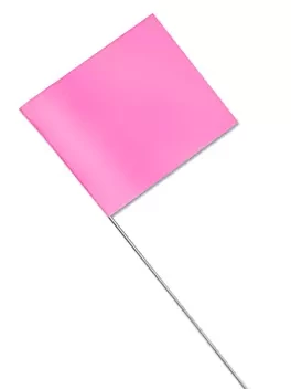 PINK STAKE FLAGS BUNDLE OF 100