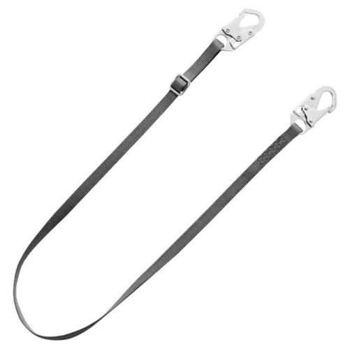 V-Series standard single-leg adjustable restraint lanyard, 6',36C small snaphooks