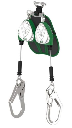 V-TEC® EDGE, Leading Edge Cable PFL, 8ft. (2.4 m), twin-leg, 36CL large steel snaphooks, locking pin connector (top)