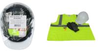 *VISITOR  PPE KIT*-PIP-289-GTW-HP241-L/XL - Pre-Packed PPE Kit, HP241 Hat, Safety Eyewear, Earplugs, Gloves and Vest