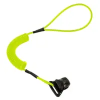 ERGODYNE-3158-LIME:19159 Coiled Hard Hat Lanyard with Clamp - 2lbs / 0.9kg, LIME