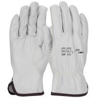 PIP-9110/S: Economy Top Grain Sheepskin Leather Drivers Glove with Aramid Blended Lining - Keystone Thumb, SMALL