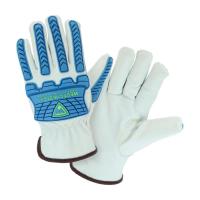 PIP-9120-M Boss® Top Grain Sheepskin Leather Drivers Glove with Para-Aramid Blend Lining Cut Level: A4 Puncture Level: 3