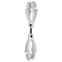 ERGODYNE-3420-GRANITE: 19415 Swiveling Glove Clip Holder with Dual Clips