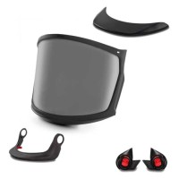 KASK-WKI00010-510 - KASK ZENITH SMOKE FULL VISOR KIT (ZEN FF VISOR + ADAPTERS + CARRIER+ PEAK)