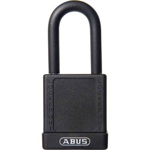 ABUS 74/40 Keyed Different Lockout Padlock, 1-1/2-Inch Non-Conductive Shackle, Black