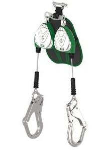 MSA-VTLEG-022-PA-A -  Leading Edge Personal Fall Limiter - Cable, 2.4m V-EDGE (Twin) Al Rebar