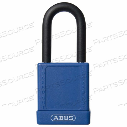 74/40 KEYED DIFFERENT LOCKOUT PADLOCK, 1-1/2-INCH NON-CONDUCTIVE SHACKLE, BLUE by Abus