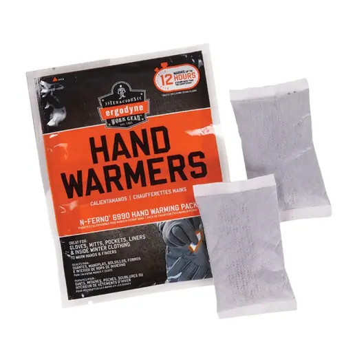 ERGODYNE-6990: Ergodyne N-Ferno 6990 Hand Warmer Packs, 95x55mm, 100/Pack