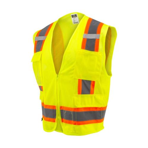 Radians-SV6 Two Tone Surveyor Type R Class 2 Mesh Safety Vest – Green