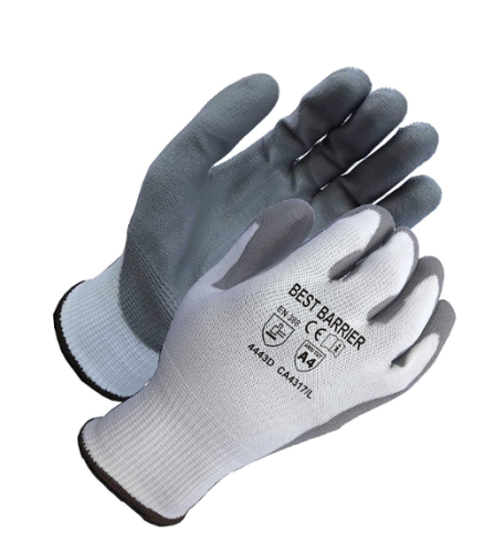 Best Barrier 13 Gauge Salt & Pepper Cust Resistant Glove