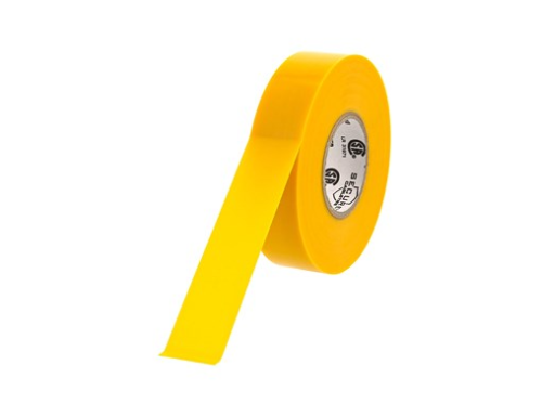 3/4" x 66' Yellow Electrical Tape, 7-mil, 10 rl/pk