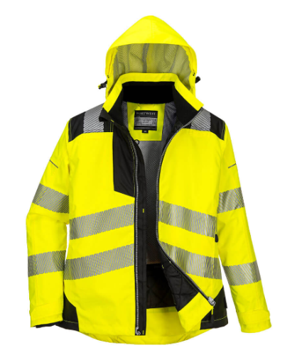 Portwest PW3 Series ANSI Class Hi-Vis Women's Winter Jacket, Insulatex Lining, Stain-Resistant Finish