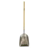 Gemplers Long-Handled Aluminum Scoop Shovel with Wood Handle (69" Overall Len.)