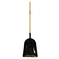 Gemplers Long-Handled Poly Scoop Shovel with Wood Handle (60" Overall Len.)