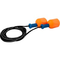 PIP EZ-Twist Soft Polyurethane Disposable Ear Plugs, NRR 30, Corded