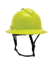 Pyramex Ridgeline T2 Full Brim Vented, Hi-Vis Lime