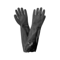 Global Glove Black PVC Double Dipped Glove