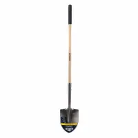 Gemplers Round Point Shovel with Wood Handle (58" Overall Len.)