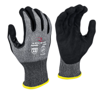 Radians RWG589 Cut Protection Level 9 Sandy Foam Nitrile Coated Glove, Small