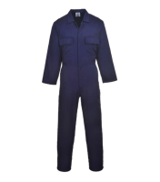 Navy Blue Action Back Twill Coverall
