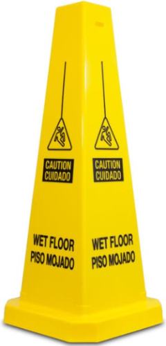 Yellow 24" Wet Floor Cone