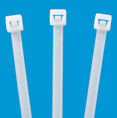 14" Natural/White Cable Tie,