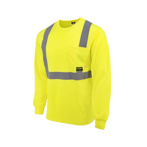 Radians ST21-2 Class 2 Mesh Long Sleeve T-Shirt Green Size M