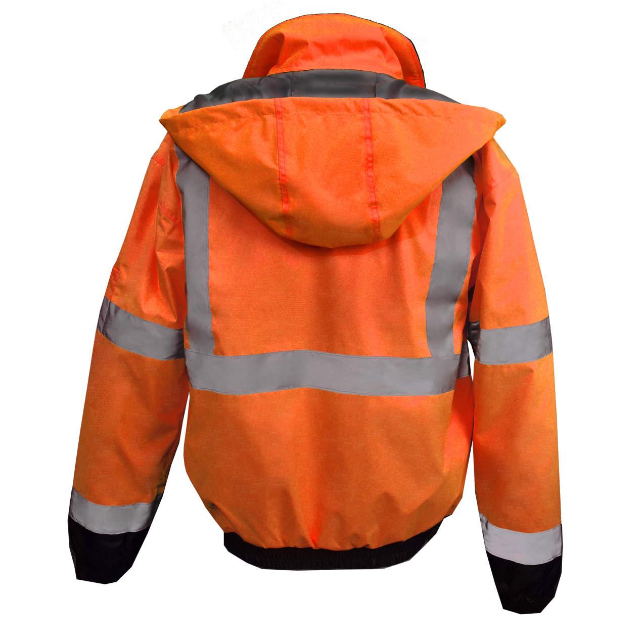 Radians SJ11QB Class 3 High Visibility Weatherproof Bomber Jacket with ...