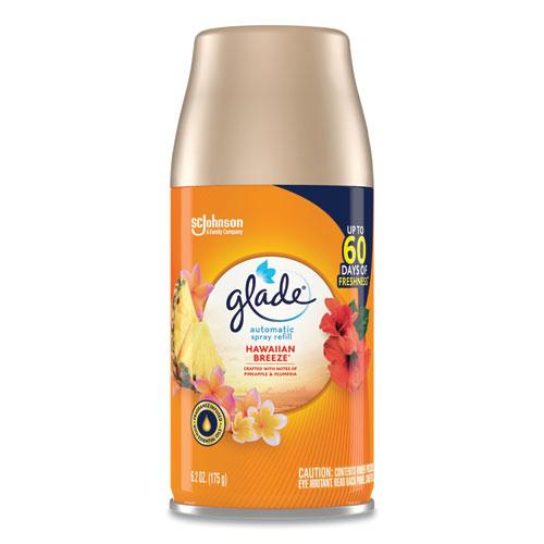 Glade Automatic Air Freshener, Hawaiian Breeze, 6.2 oz Spray Can, 6/Carton