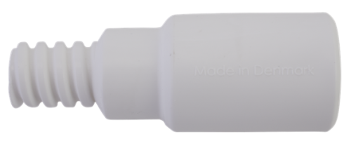 Adapter, Ø1", 3.3", White