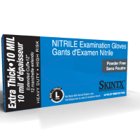 SKINTX 10 mil 12" Nitrile Exam Powder-Free Gloves 10 mil