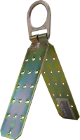 Roof anchor, removable/reusable w/ D-rings & nails
