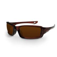 Crossfire M6A Premium Safety Eyewear-Crystal Brown frame
