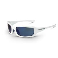 Crossfire M6A Premium Safety Eyewear-White Frame/Blue Mirror Lens