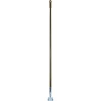 Fiberglass Dust Mop Handle with Clip-On Connector 60" - Brown