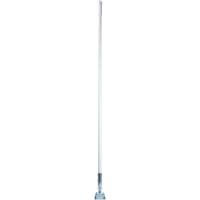 Fiberglass Dust Mop Handle with Clip-On Connector 60" - White