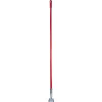 Fiberglass Dust Mop Handle with Clip-On Connector 60" - Red