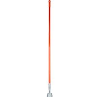 Fiberglass Dust Mop Handle with Clip-On Connector 60" - Orange