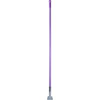 Fiberglass Dust Mop Handle with Clip-On Connector 60" - Purple