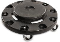 Bronco round waste container trash can dolly