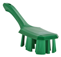 UST Hand Brush w/short handle, 10.2", Stiff, Green