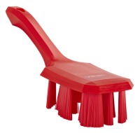 UST Hand Brush w/short handle, 10.2", Stiff, Red