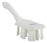 UST Hand Brush w/short handle, 10.2", Stiff, White